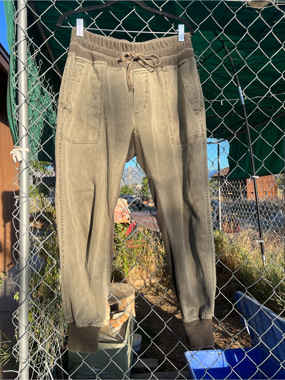 James Perse Chaser Stretch Twill Terry Panel Pants size 2 (fits a size 6)